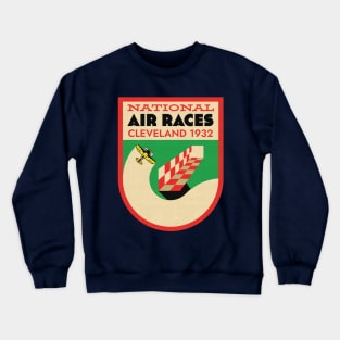 National Air Races Cleveland 1932 Vintage Badge Crewneck Sweatshirt